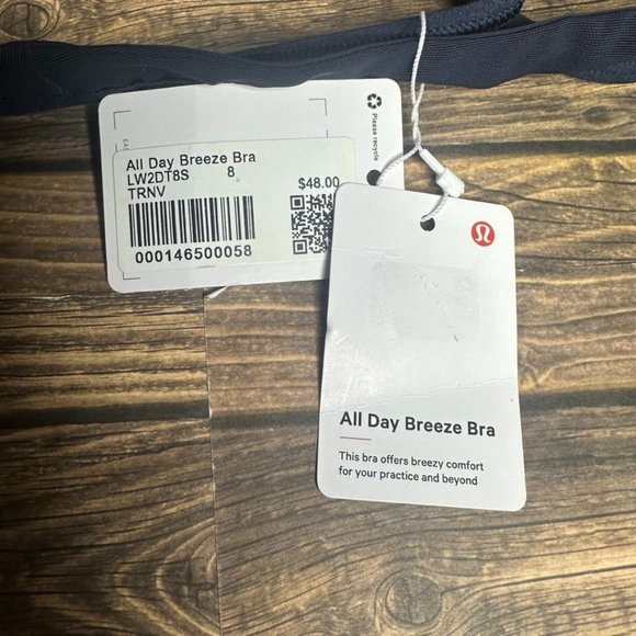Lululemon All Day Breeze Bra NWT Size 8 (TRNV) - Picture 13 of 14